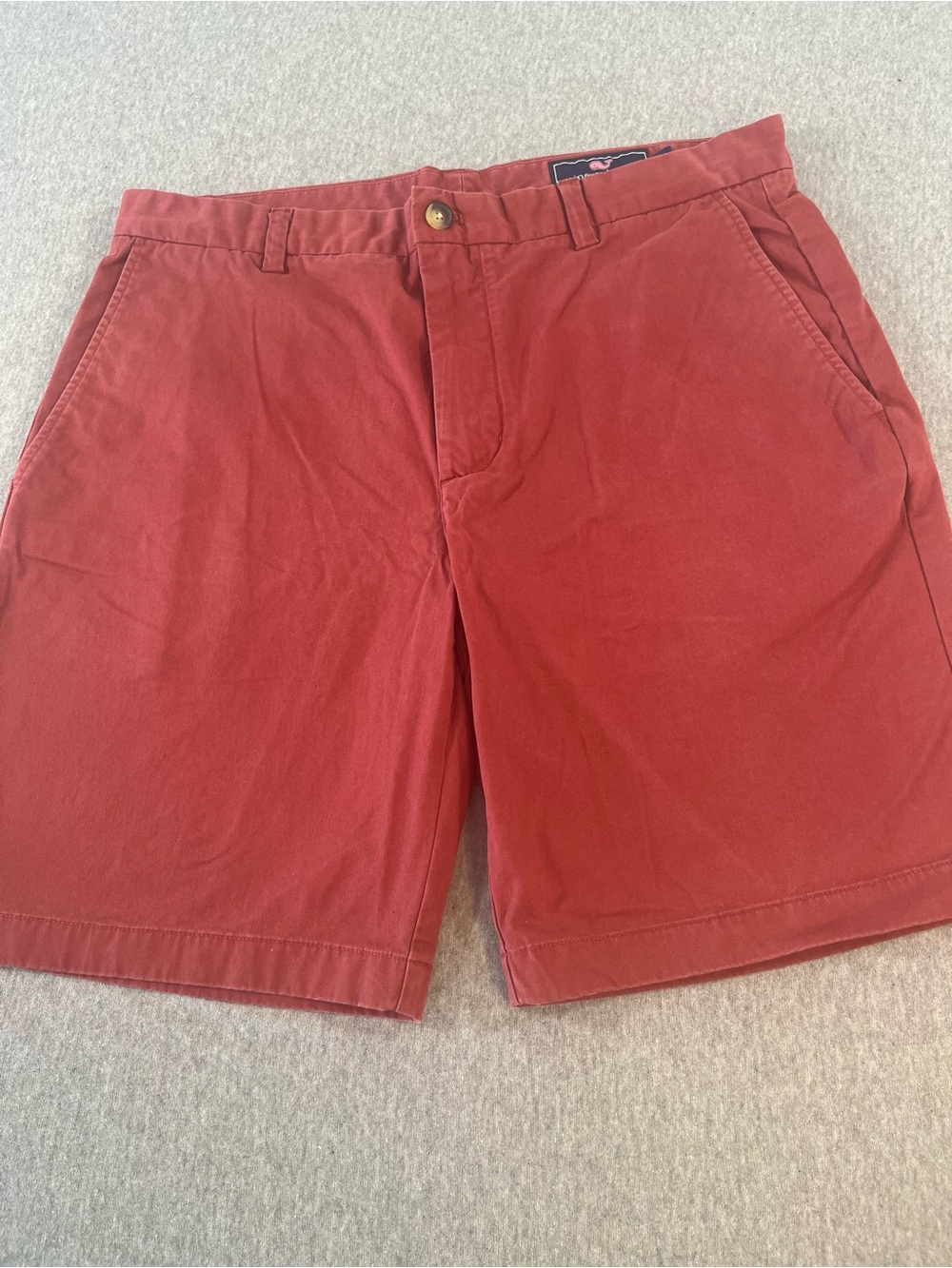 Vineyard Vines Brick Red Flat Front Chino Shorts